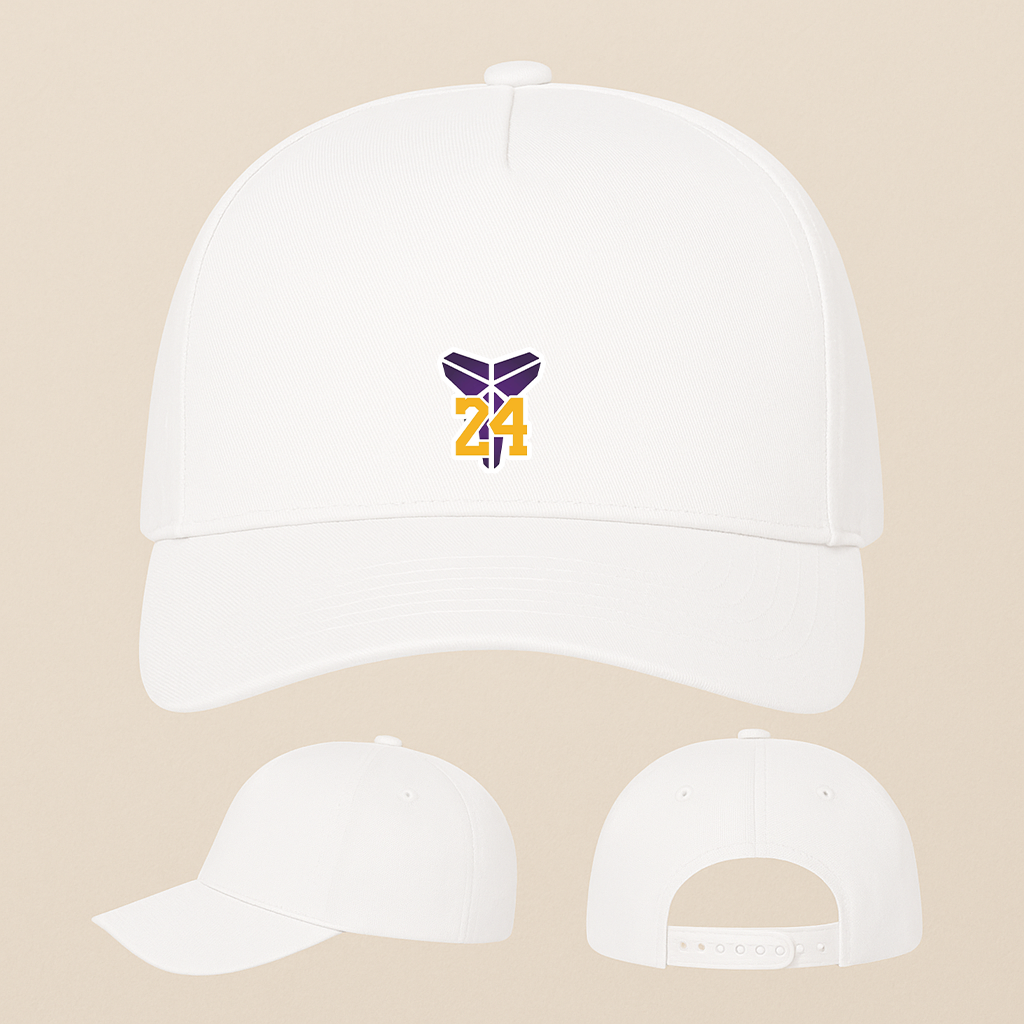 Kobe Bryant Mamba 24 Five Panel Twill Snapback Cap