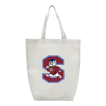 South Carolina State Bulldogs Logo Q-Tees Non-Woven Gusset Bottom Tote