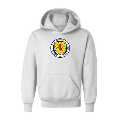 Youth Kids Scotland National Soccer Team Pullover Hoodie