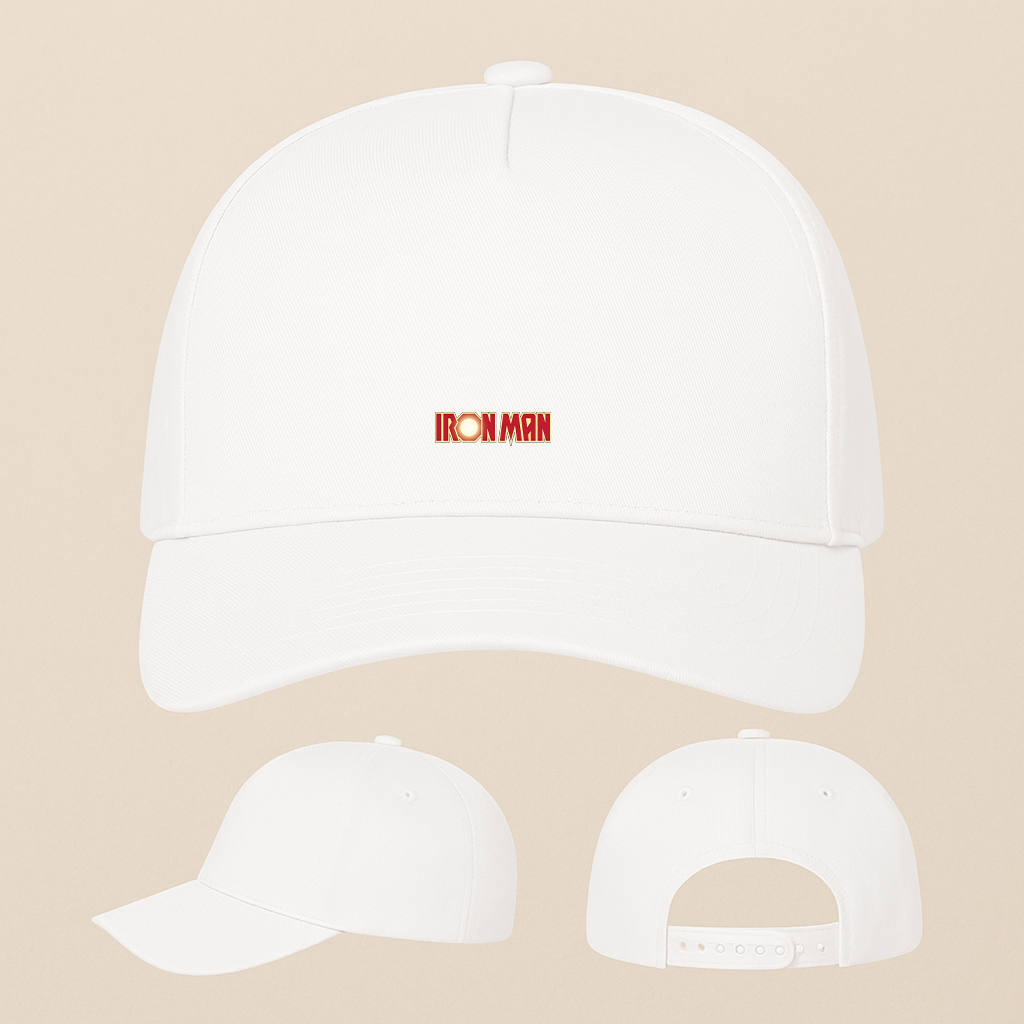 Iron Man Marvel Superhero Five Panel Twill Snapback Cap