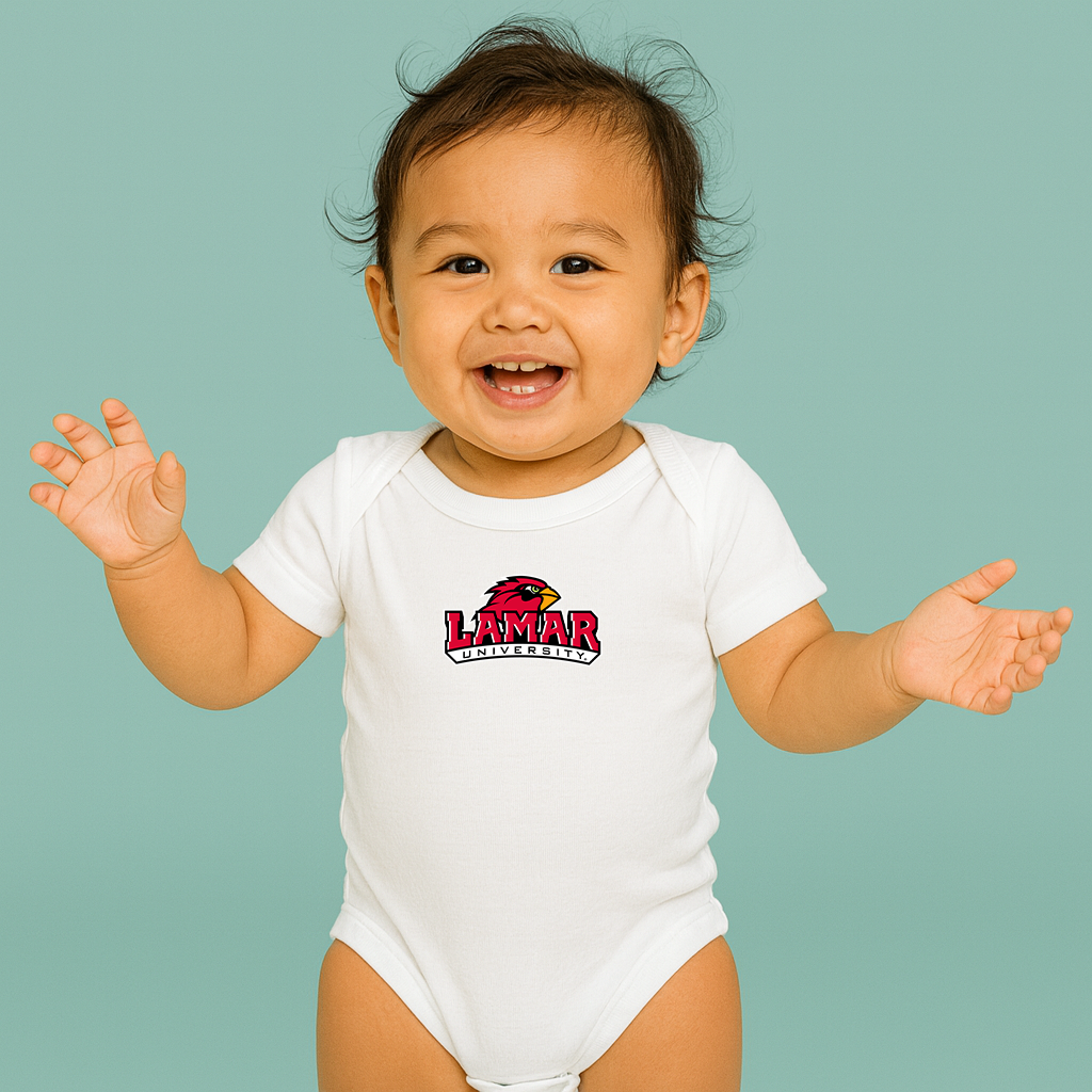 Lamar Cardinals Logo Baby Romper Onesie
