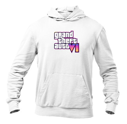 Men's GTA 6 Grand Theft Auto VI Pullover Hoodie Game