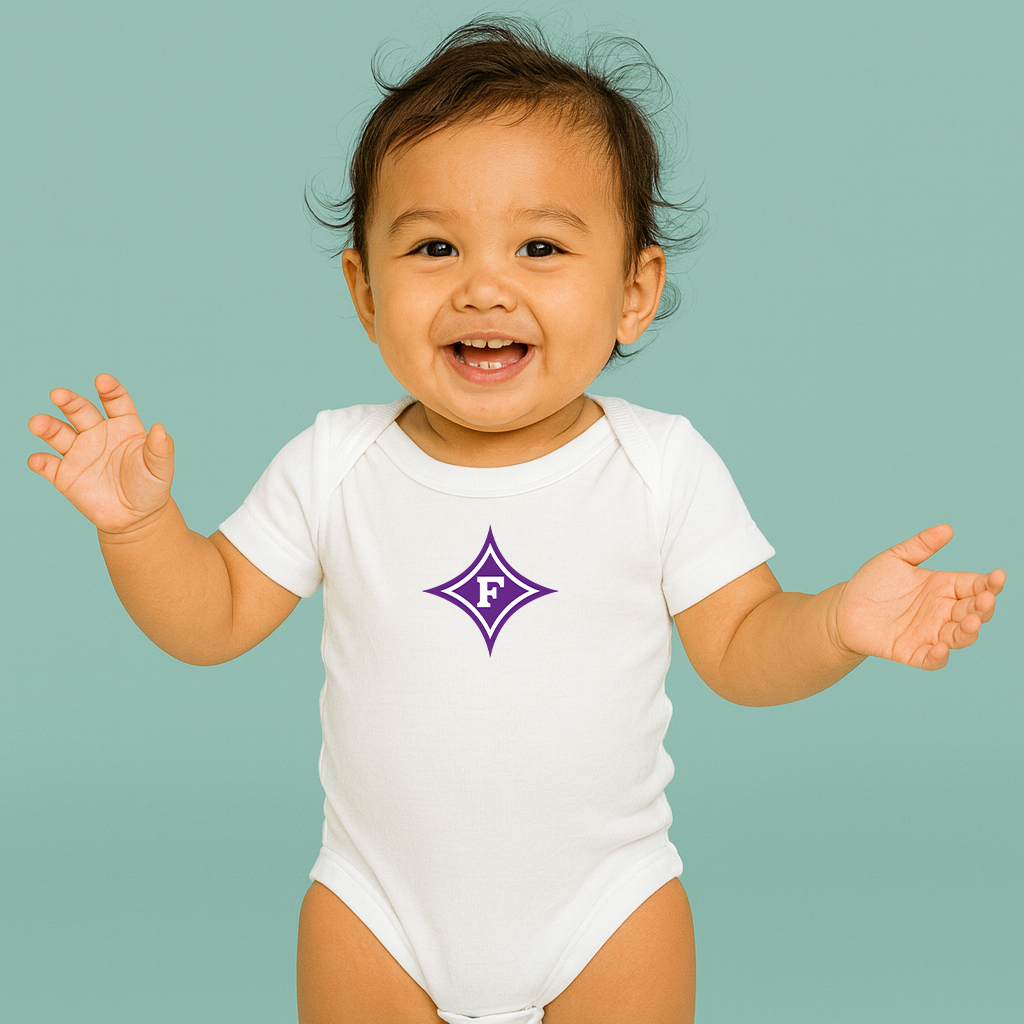 Furman Paladins Logo Baby Romper Onesie