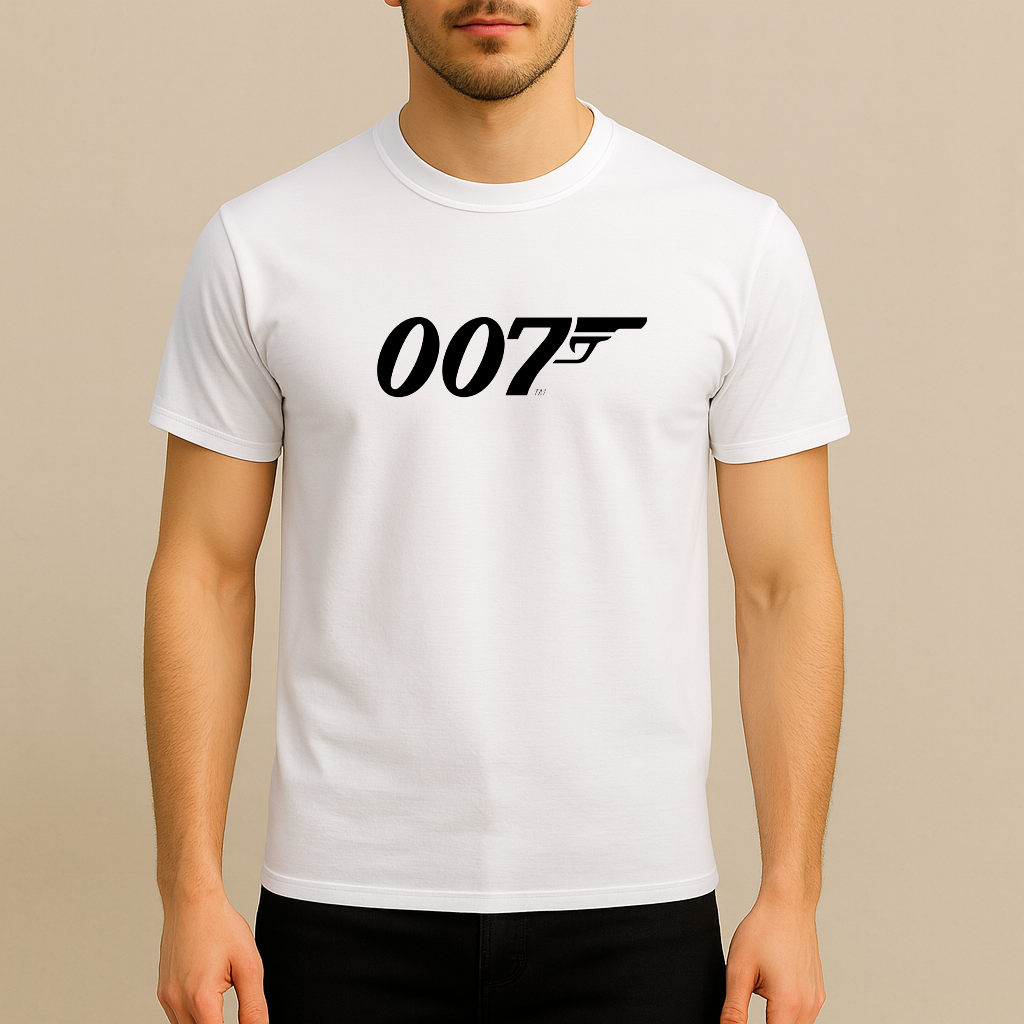 Men's 007 James Bond Movie Cotton T-Shirt