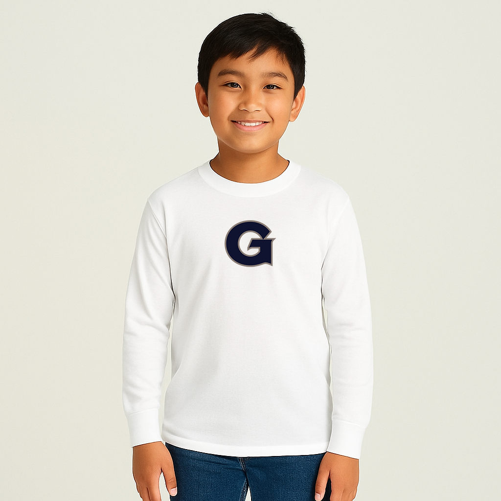 Youth Georgetown Hoyas Logo Cotton Long Sleeve T-Shirt