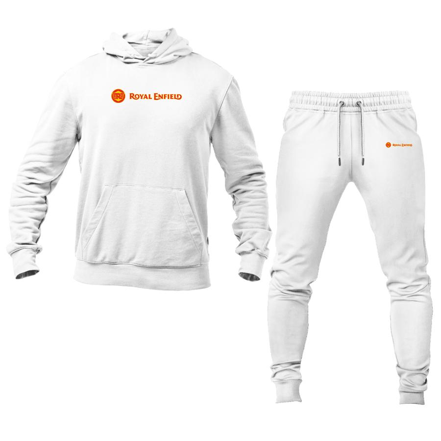 Men's Royal Enfield Logo Hoodie Joggers Set