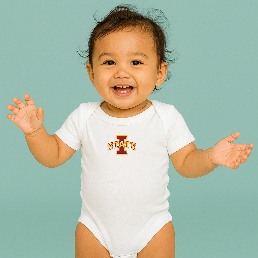 Iowa State Cyclones Logo Baby Romper Onesie