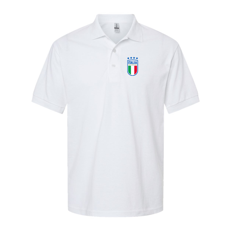Men's Italy National Soccer Dry Blend Polo