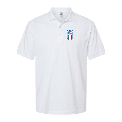 Men's Italy National Soccer Dry Blend Polo