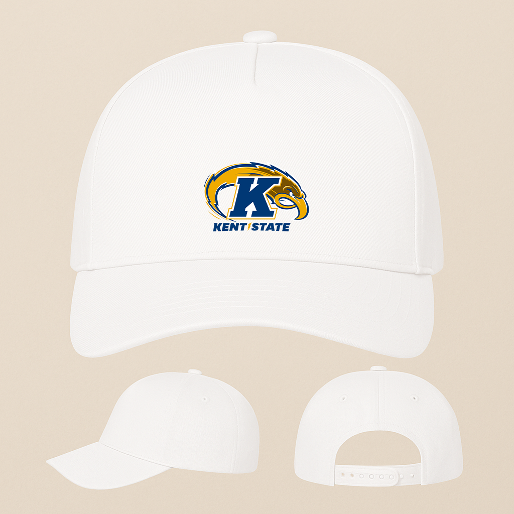 Kent State Golden Flashes Logo Five Panel Twill Snapback Cap