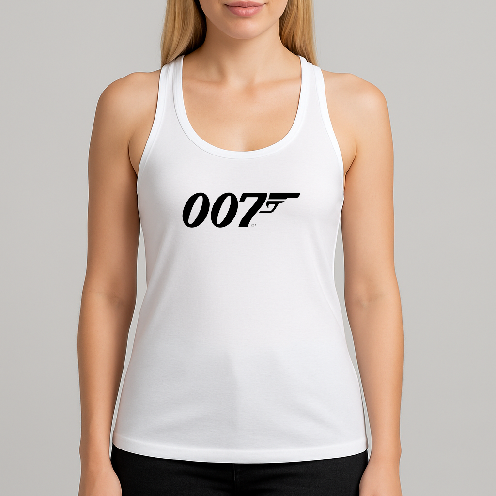 Women's 007 James Bond Movie Racerback Tank Top