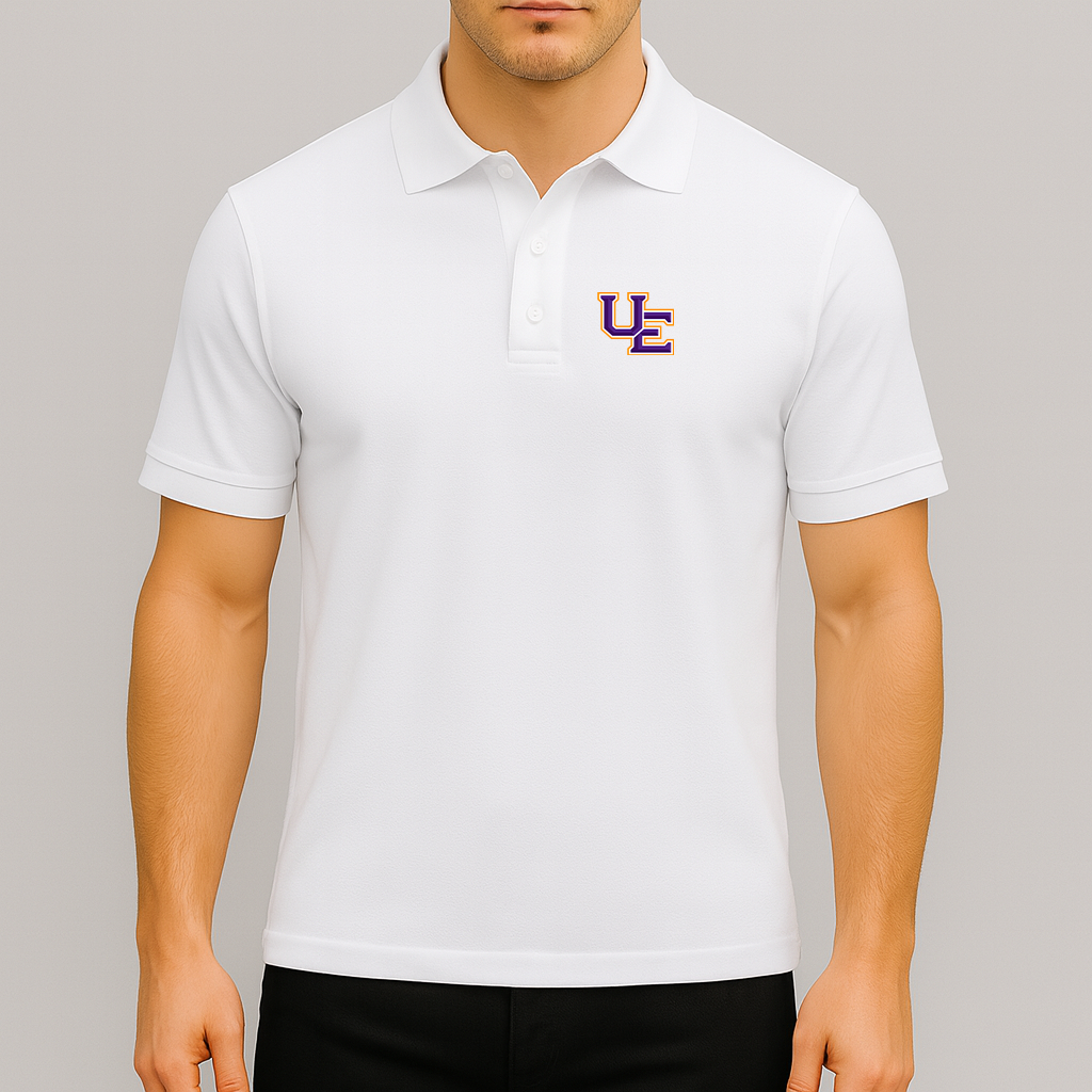 Men's Evansville Purple Aces Logo Dry Blend Polo