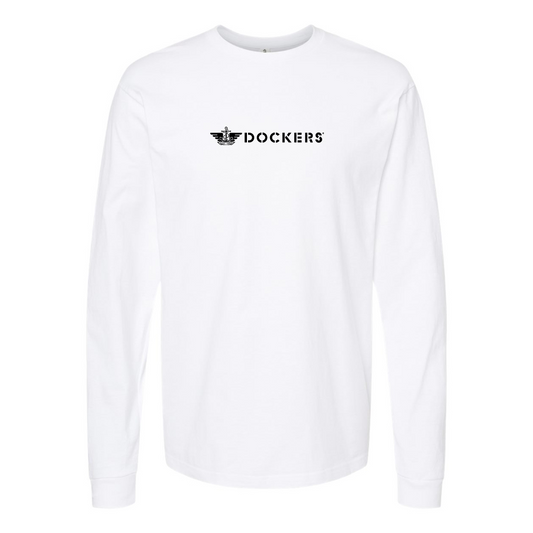 Youth Dockers Logo Cotton Long Sleeve T-Shirt
