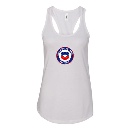 Women's Chile National Soccer Team  Racerback Tank Top