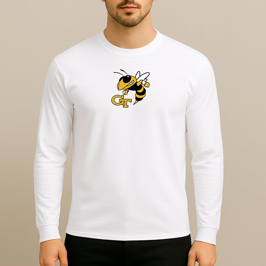 Men's Georgia Tech Yellow Jackets Logo Long Sleeve T-Shirt