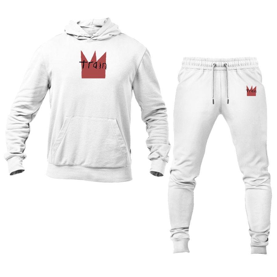 Men's Train Logo Hoodie Joggers Set