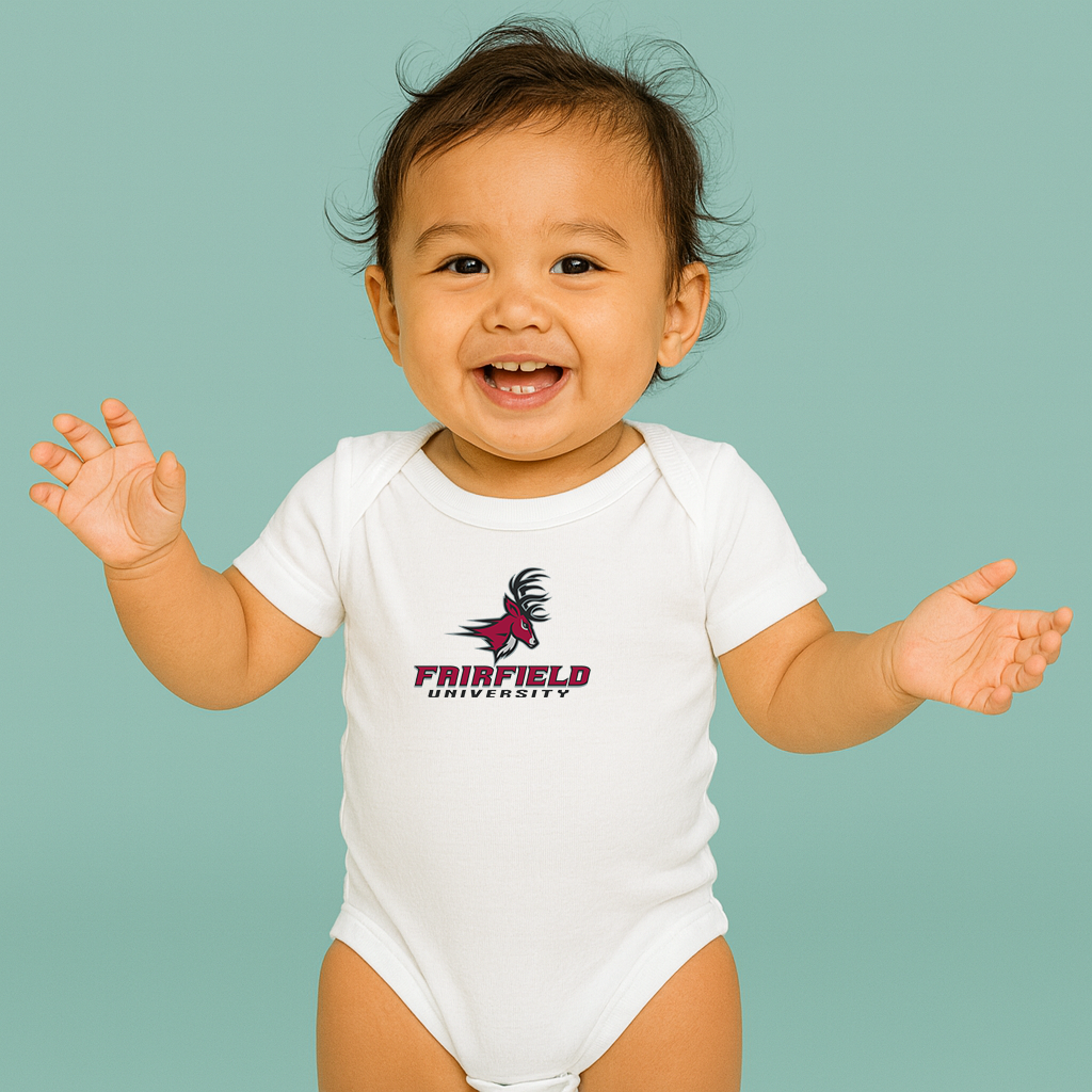 Fairfield Stags Logo Baby Romper Onesie