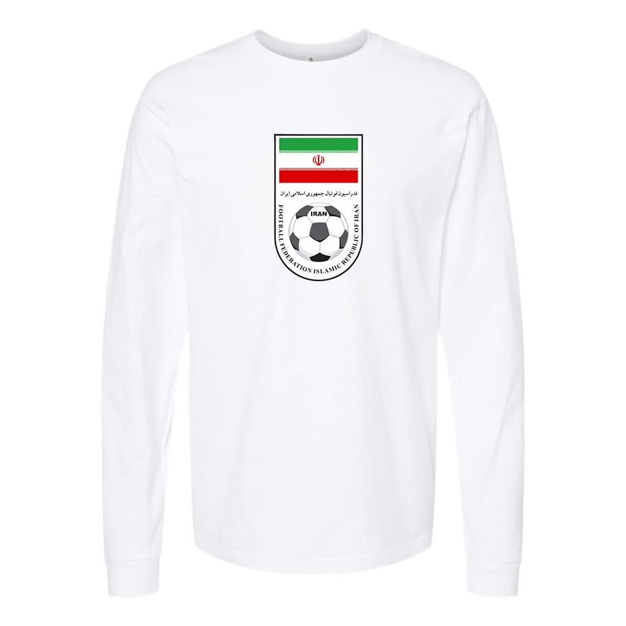 Men's Iran National Soccer Team Long Sleeve T-Shirt
