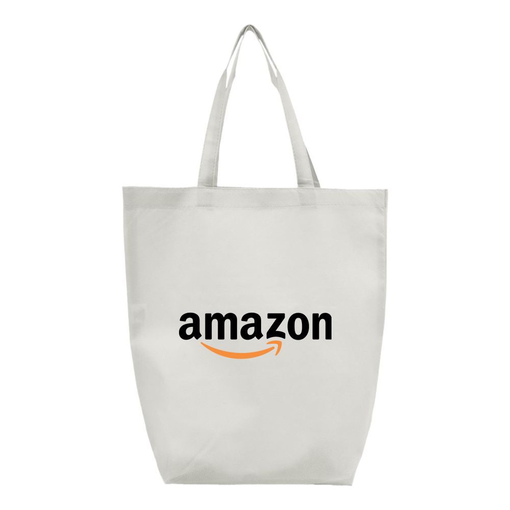 Amazon Logo Q-Tees Non-Woven Gusset Bottom Tote