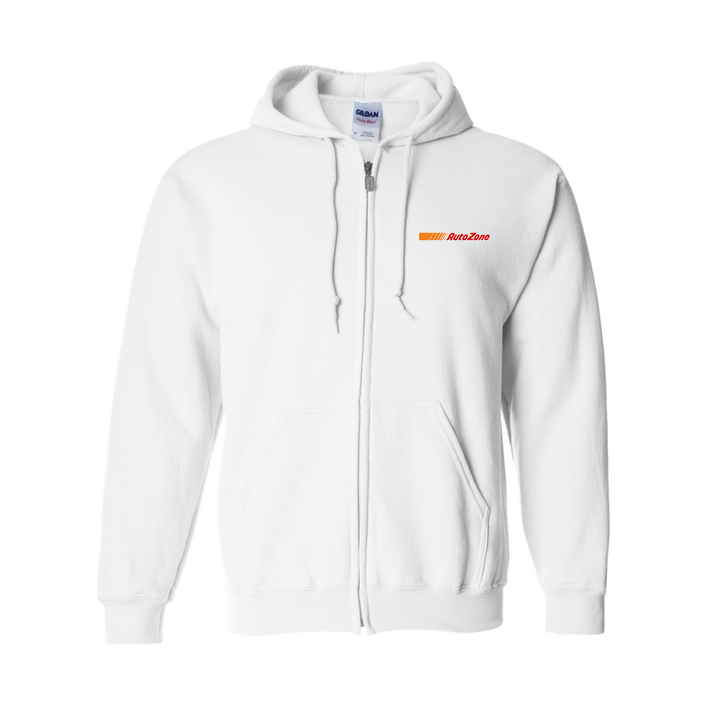 Men's AutoZone Logo Gildan  Heavy Blend Full Zip Hooded Sweatshirt