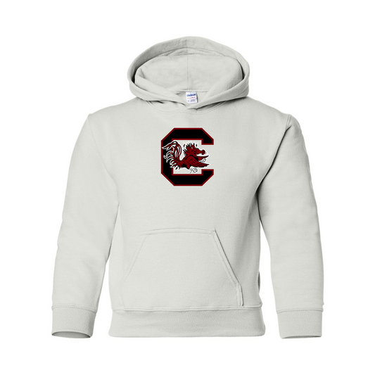 Youth South Carolina Gamecocks Logo Gildan Heavy Blend  Hooded Sweatshirt