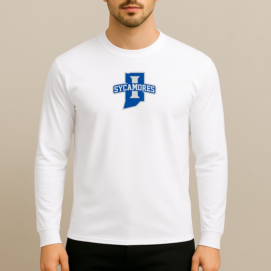 Men's Indiana State Sycamores Logo Long Sleeve T-Shirt