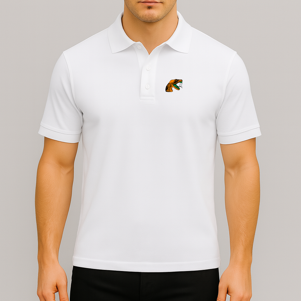 Men's Florida AM Rattlers Logo Dry Blend Polo