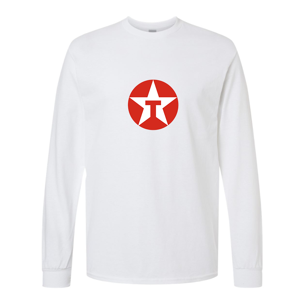Men's Texaco Logo Gildan Heavy Cotton Long Sleeve T-Shirt