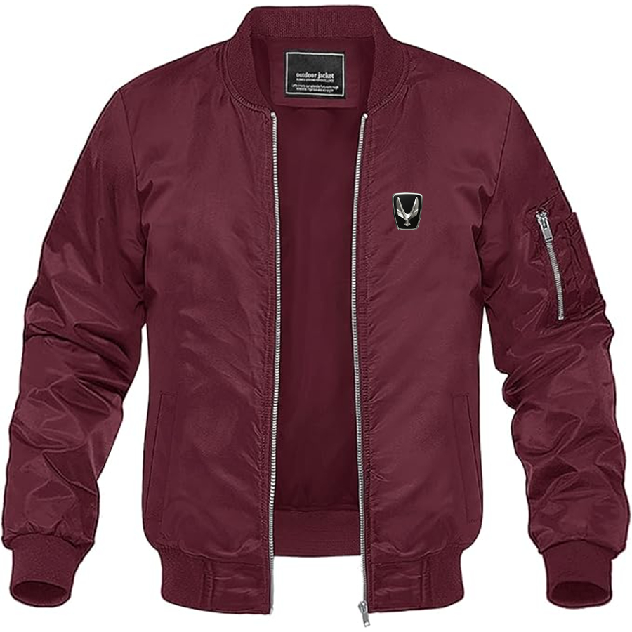 Men's Equus Logo Lightweight Bomber Jacket Windbreaker Softshell Varsity Jacket Coat