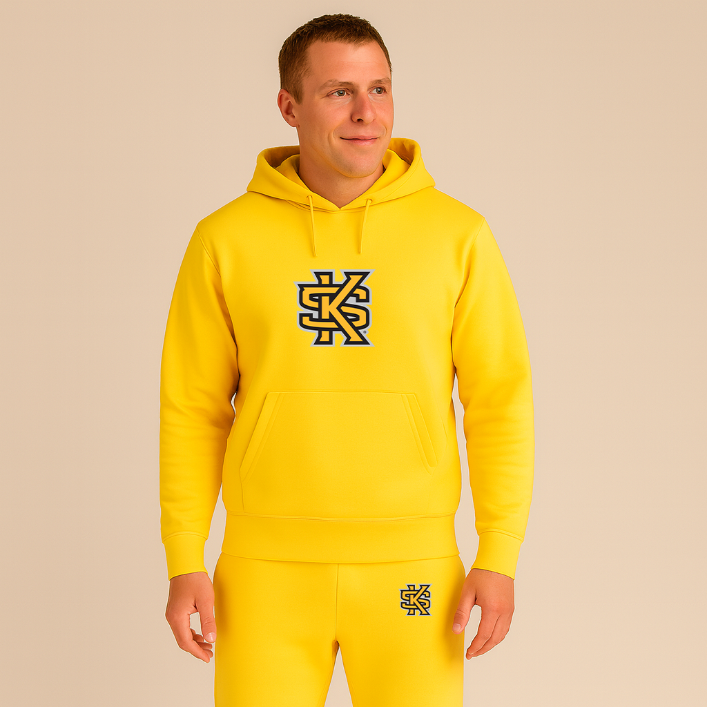 Men's Kennesaw State Owls Logo Hoodie Joggers Set