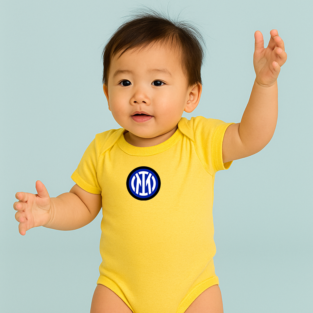 Inter Milan 2025 Soccer Logo Baby Romper Onesie