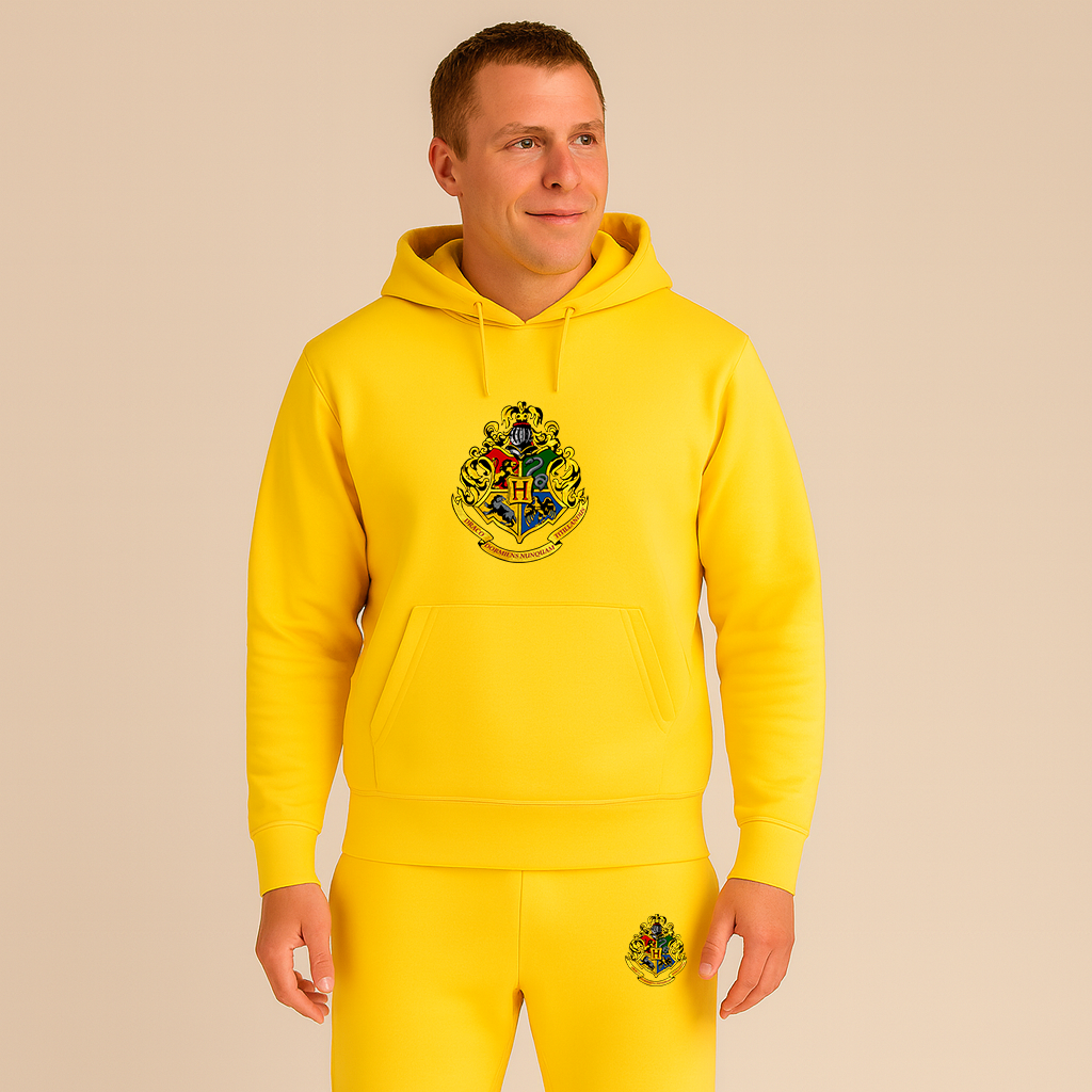 Men's Hogwarts Emblem Harry Potter Movie Hoodie Joggers Set