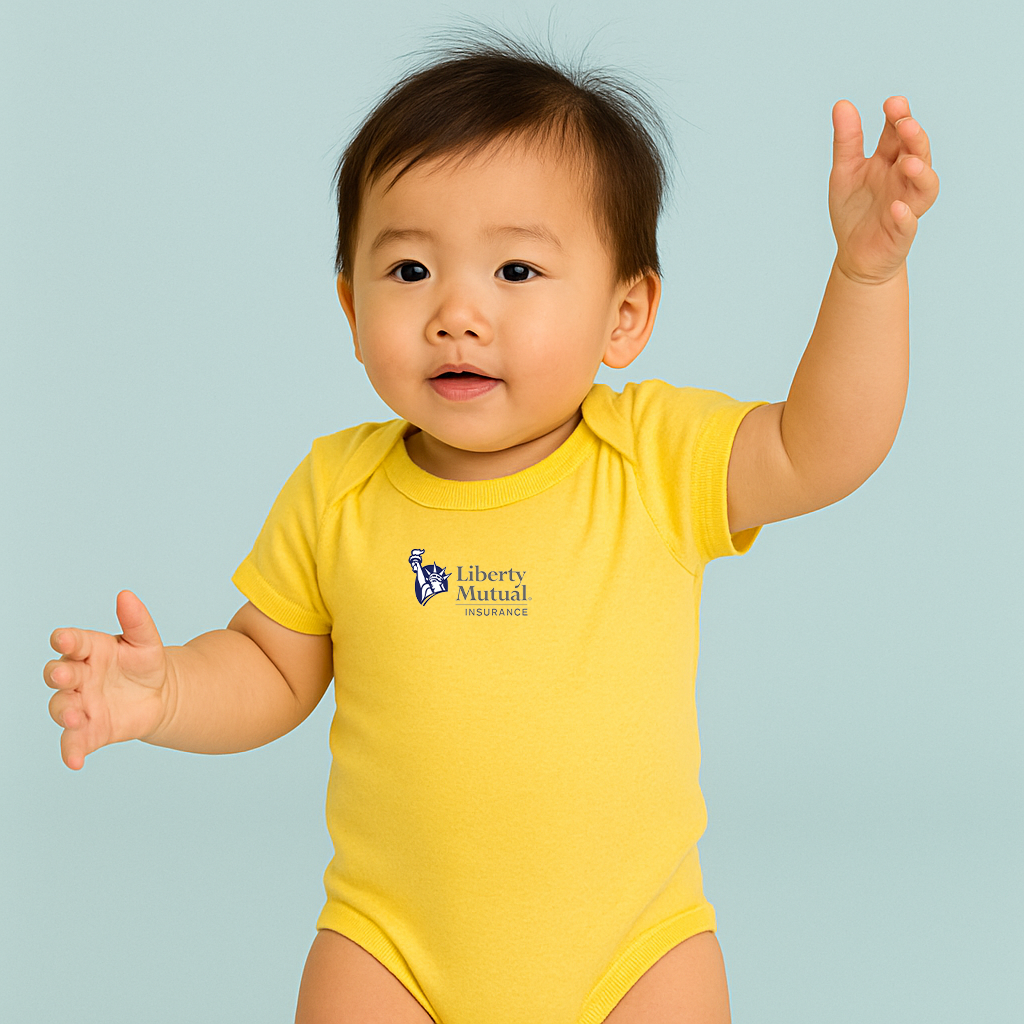 Liberty Mutual Insurance Logo Baby Romper Onesie