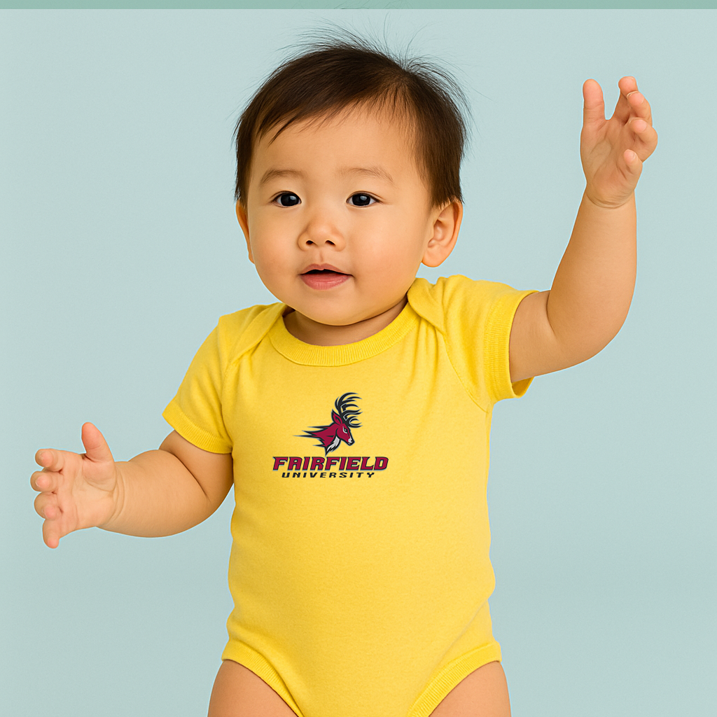 Fairfield Stags Logo Baby Romper Onesie