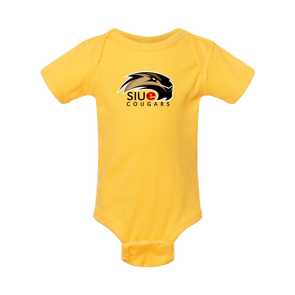 SIU Edwardsville Cougars Logo  Rabbit Skins Infant Baby Rib Bodysuit