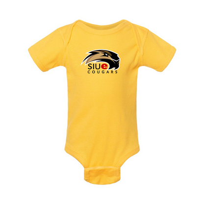 SIU Edwardsville Cougars Logo  Rabbit Skins Infant Baby Rib Bodysuit