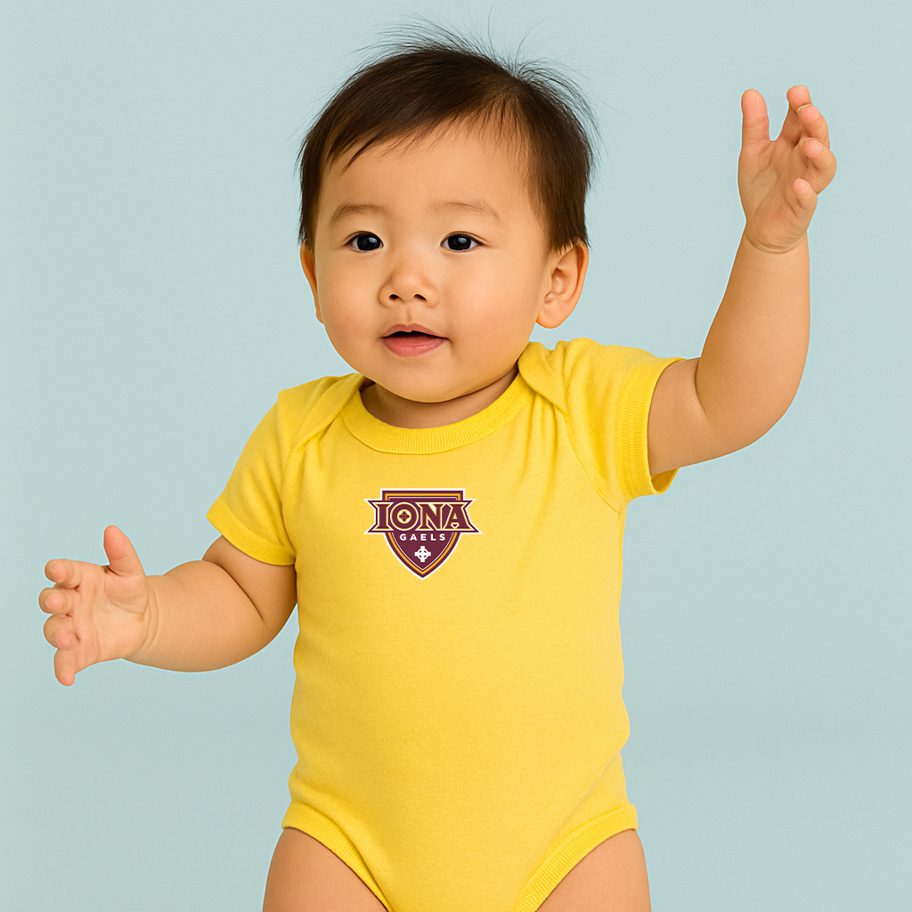 Iona Gaels Logo Baby Romper Onesie