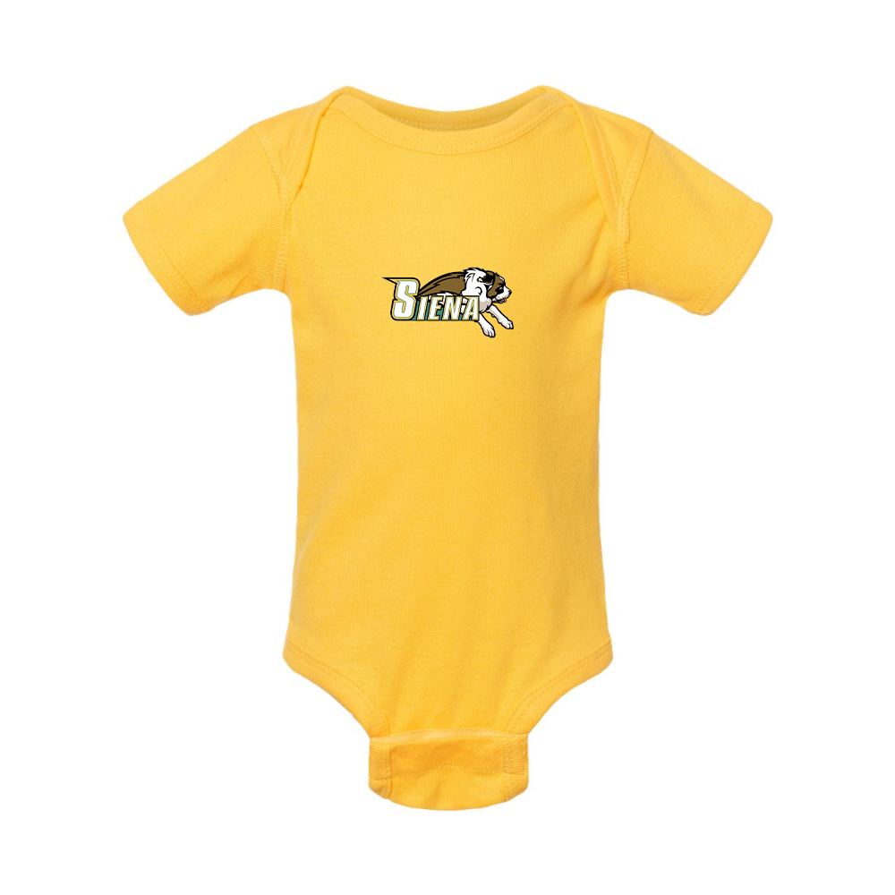 Siena Saints Logo Rabbit Skins Infant Baby Rib Bodysuit