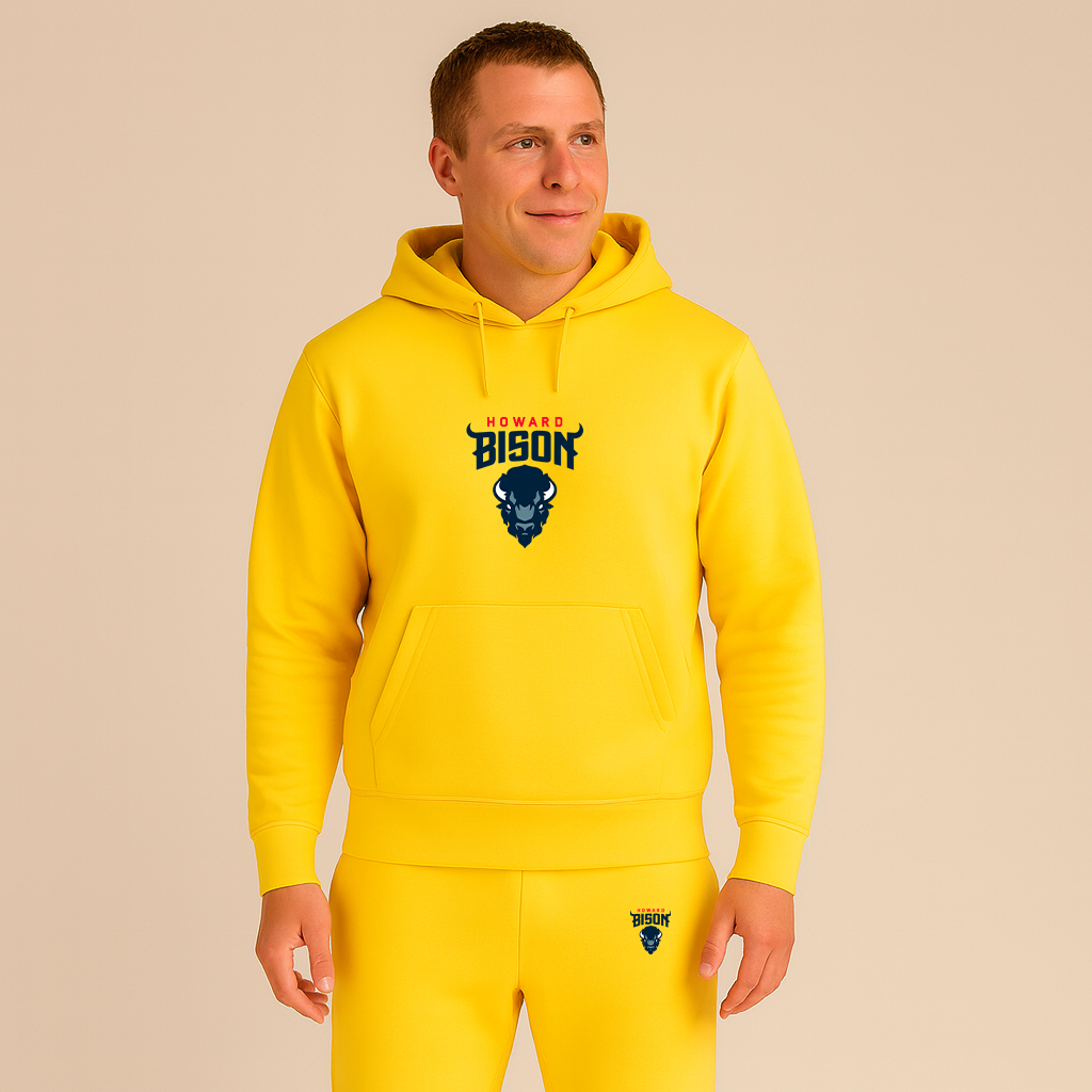 Men's Howard Bison Logo Hoodie Joggers Set