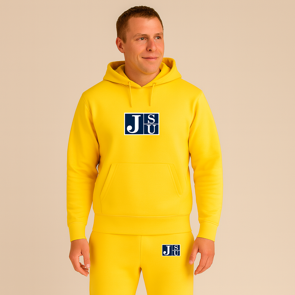 Men's Jackson State Tigers Logo Hoodie Joggers Set