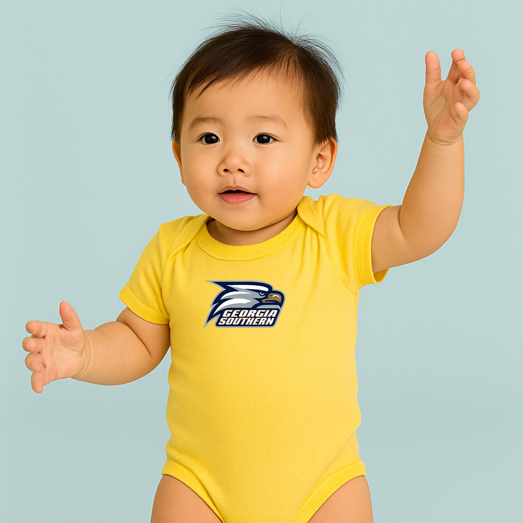 George Georgia Southern Eagles Logo Baby Romper Onesie