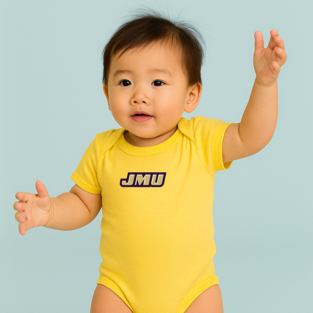 James Madison Dukes Logo Baby Romper Onesie