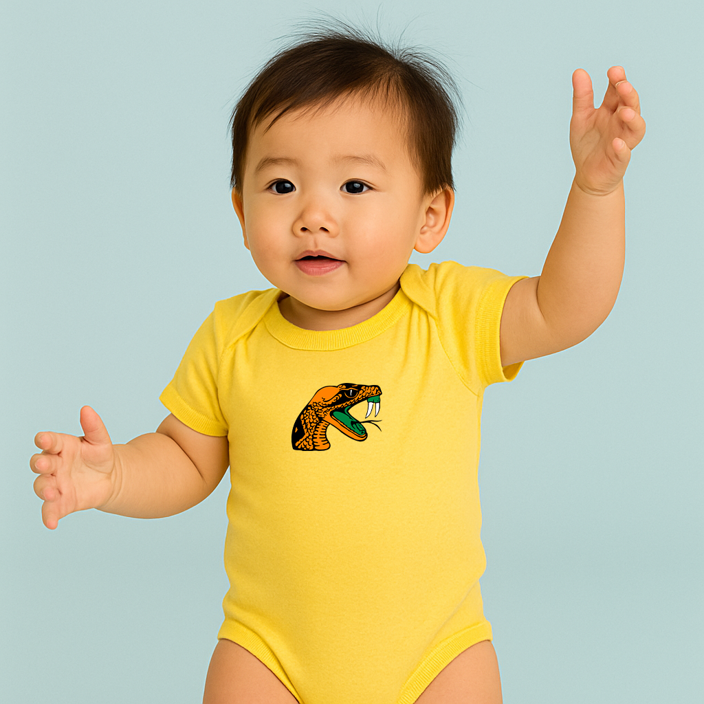 Florida AM Rattlers Logo Baby Romper Onesie