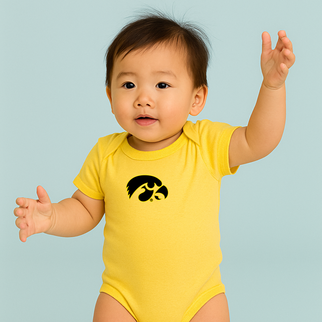 Iowa Hawkeyes Logo Baby Romper Onesie