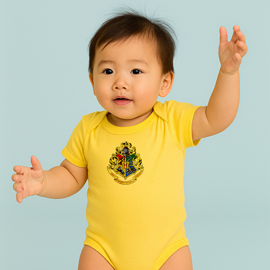 Hogwarts Emblem Harry Potter Movie Baby Romper Onesie