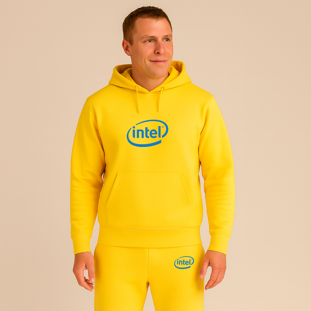 Men's Intel Logo Hoodie Joggers Set