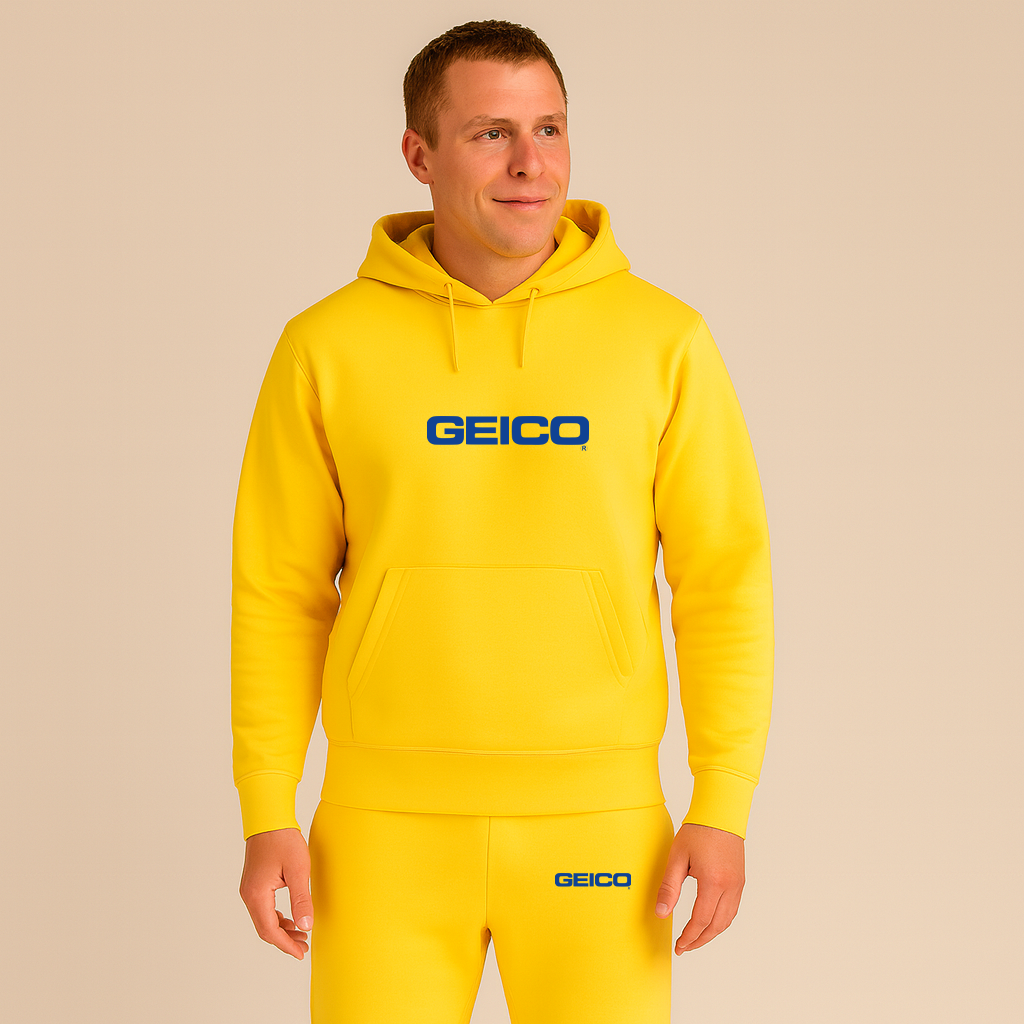 Men's Geico Logo Hoodie Joggers Set