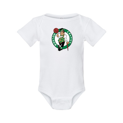 Boston Celtics Logo Rabbit Skins Infant Baby Rib Bodysuit