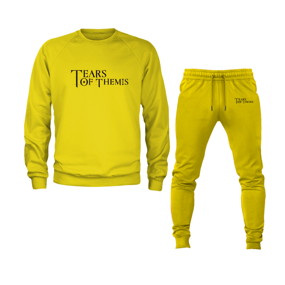 Men's Tear Of Themis Logo Crewneck Sweatshirt Joggers Suit