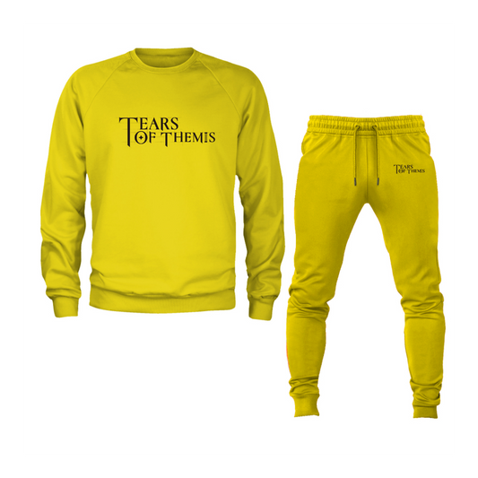 Men's Tear Of Themis Logo Crewneck Sweatshirt Joggers Suit